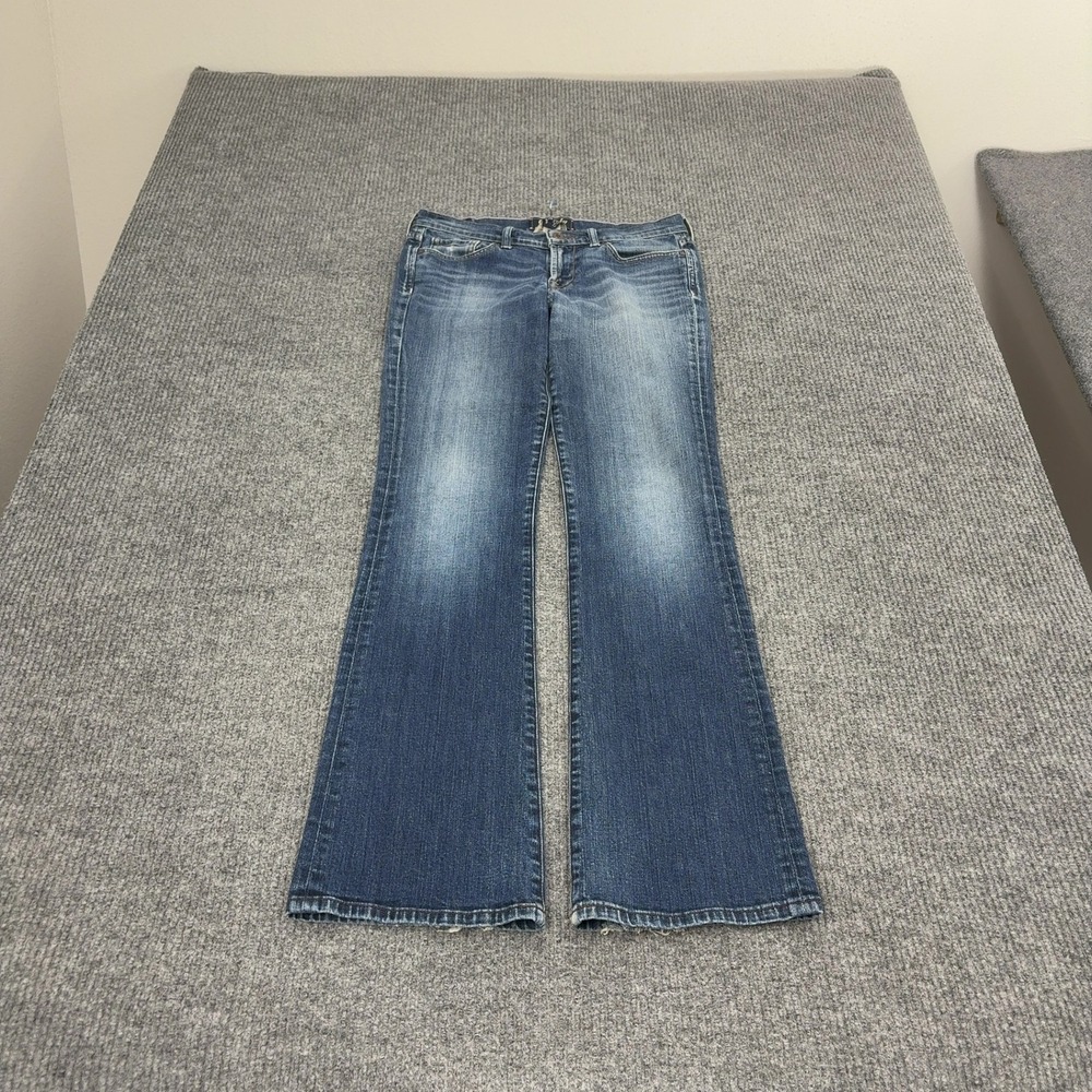 Lucky Brand Jeans Women 6 Blue Cotton Sweet N Low Long Inseam Flare Y2K Boho